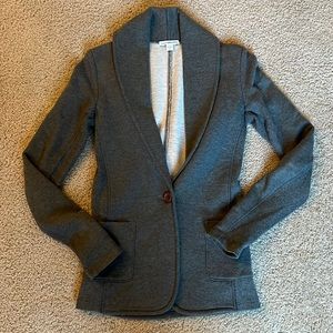 James Perse gray cotton blazer size 1